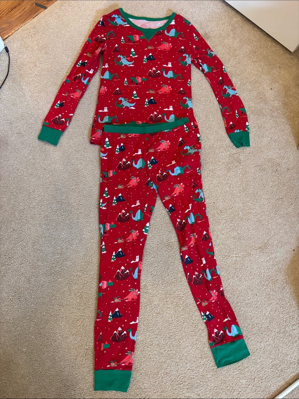 Dinosaur Holiday PJ Set